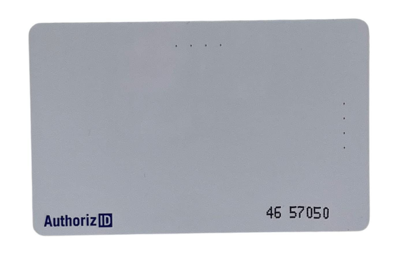 AuthorizID 100 – 26 Bit H10301 125 KHz Printable CR80 Proximity Card Wiegand chip. Compatible with 1386 1326 7610 1586 1391 and 1346. Works with Nearly All Access Control Systems. Free tech Support.