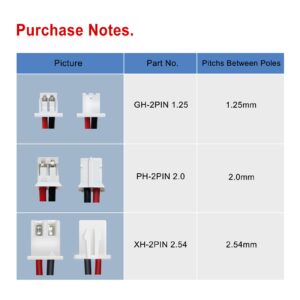 KBT 3.7V 250mAh Li-Polymer Battery:502030 Lipo Rechargeable Lithium-ion Replacement Batteries with PH2.0 2Pin JST Connector