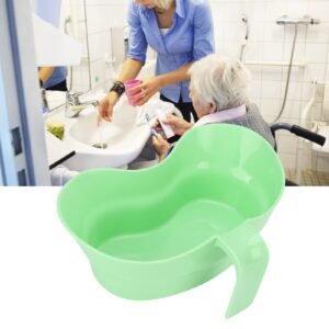 ZJchao Bed Mouthwash Cup, Brush Patient Mouthwash Basin Teeth, Plastic Dental Emesis with Oral Care Toothbrush for Elderly Bedridden Patients and Teeth Cleaning, 300ML