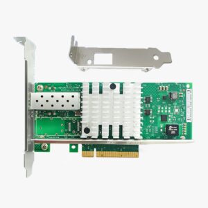 10gb network card single sfp+ port pcie x8 ethernet converged server adapter nic compatible intel x520-da1 82599en chip support windows 7/8/10/11/visa,server/linux/vmware