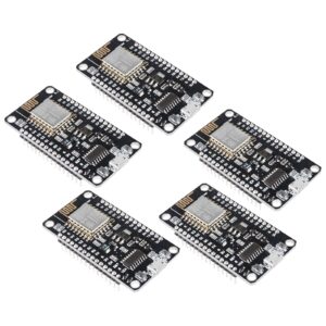 AITIAO 5Pcs ESP8266 NodeMCU LUA CH340 ESP-12E WiFi Internet Development Board 4M Flash Serial Wireless WiFi WLAN Module New Version Compatible with MicroPython