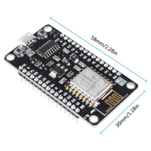 AITIAO 5Pcs ESP8266 NodeMCU LUA CH340 ESP-12E WiFi Internet Development Board 4M Flash Serial Wireless WiFi WLAN Module New Version Compatible with MicroPython