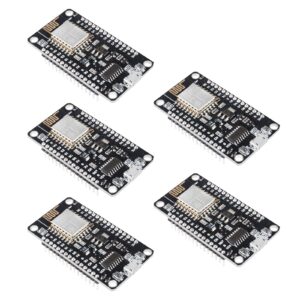 AITIAO 5Pcs ESP8266 NodeMCU LUA CH340 ESP-12E WiFi Internet Development Board 4M Flash Serial Wireless WiFi WLAN Module New Version Compatible with MicroPython