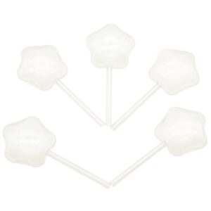 pack of 50 4ml transparent plastic cupcake pipettes (star shape)