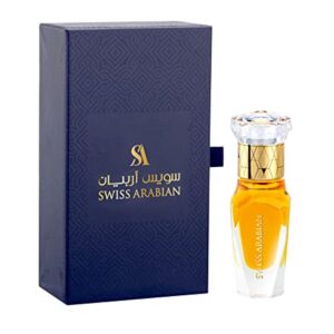 Swiss Arabian Mukhalat El Wahda For Unisex - Luxury Products From Dubai - Long Lasting Personal Perfume Oil - A Seductive, Exceptionally Made, Signature Fragrance - Luxurious Scent Of Arabia - 0.4 Oz