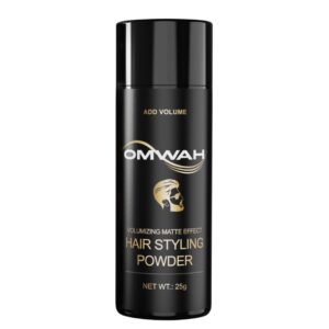 OMWAH SNOWADE Hair Styling Powder (25g) - All Natural Look Mens Hair Powder - Adds Volume and Texture - No Oil or Greasy Residue