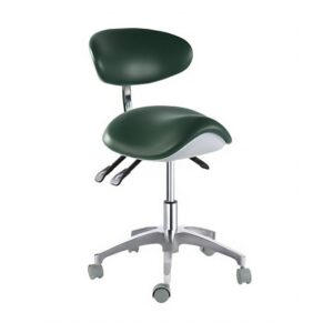 eustoma standard mobile chair saddle doctor's stool pu leather chair dark green