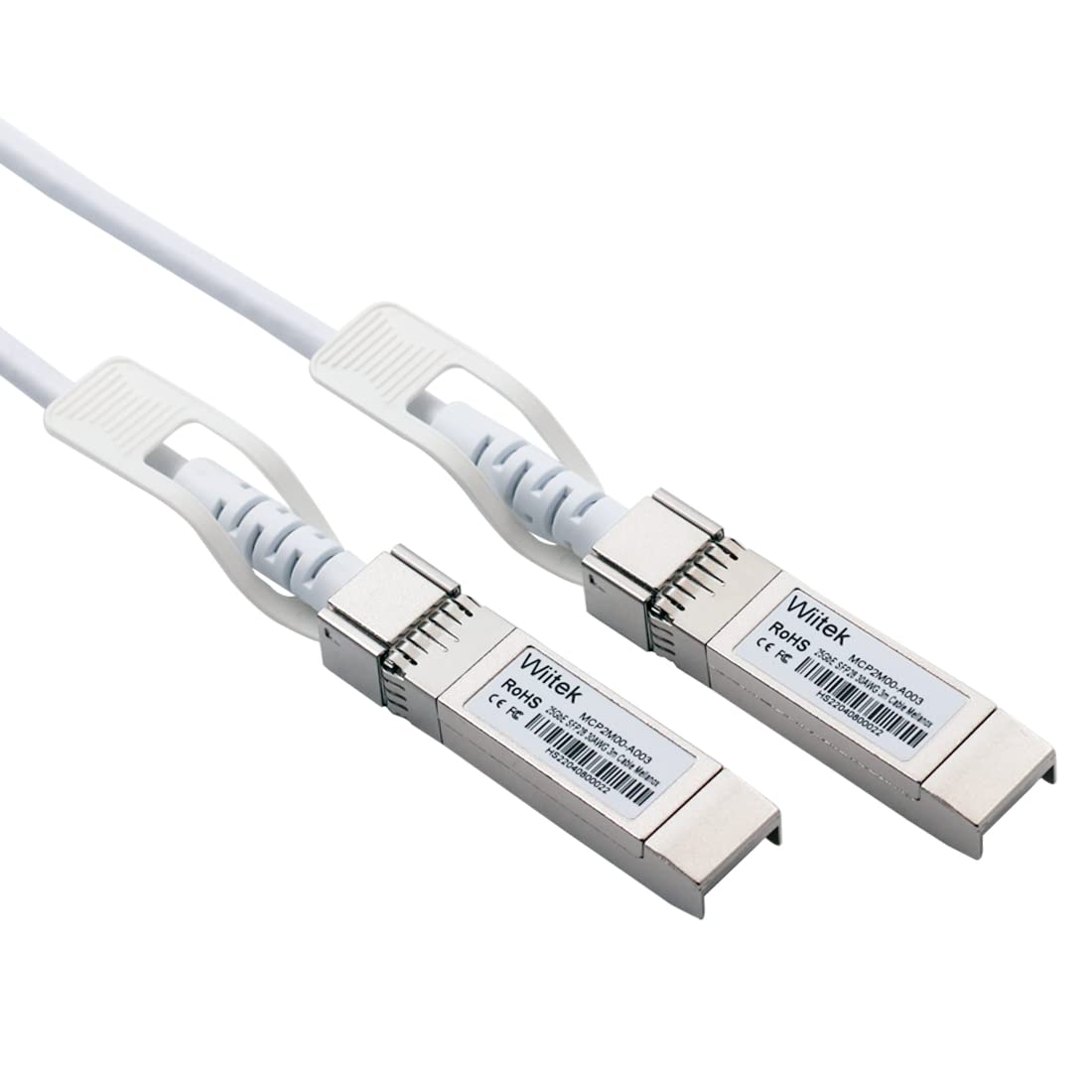 [White Colored] 25GbE SFP28 DAC Twinax Cable, 3.0 Meter 25GBASE-CR SFP28 Passive Copper Cable, Compatible for Mellanox MCP2M00-A003, Netgear, Supermicro,TP-link, Open Source Switches