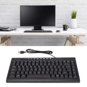 ASHATA 95 Keys Wired Mechanical Gaming Keyboard 60 Percent, Compact Mini Keyboard for Home Office Desktop Computer Laptop, Hot Swappable, Plug and Play, Black(Arabic)