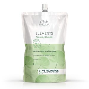 wella professionals elements renewing shampoo| formulated with natural ingredients| sulfate and silicone-free shampoo| for all hair types| 33.8 fl oz