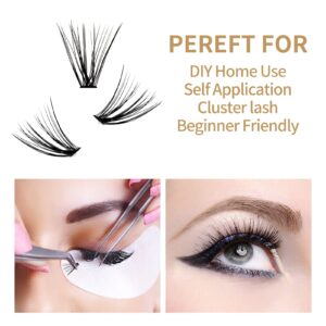 Individual Lash Glue Lash Cluster Glue DIY Eyelash Extension Adhesive Long Lasting Waterproof Low Irritation Eyelash Glue for Professional and Self Use Individual Cluster Lashes Black Glue (5ml)