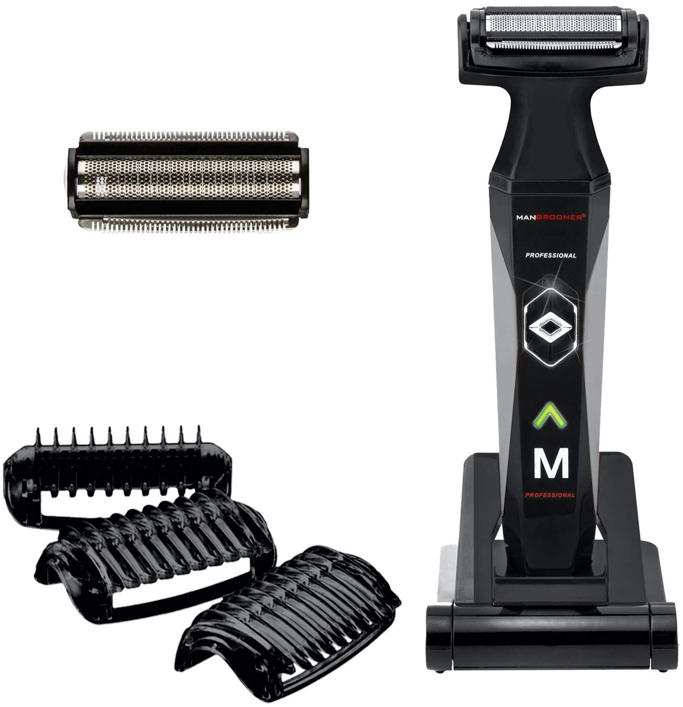 The Looking Great – Balls and Back Grooming Bundle by MANGROOMER - This Bundles Contains 2 Products: MANGROOMER Professional Body Groomer & Trimmer and The MANGROOMER Professional Back Hair Shaver