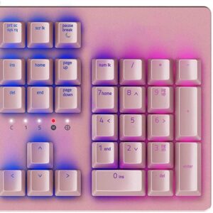 WWBMZ Suitable for Girls Mechanical Gaming Keyboard RGB LED Backlit Wired Keyboard with Switches for Gaming PC E-sportsPlayer Equipment