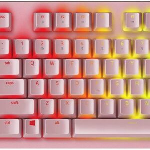 WWBMZ Suitable for Girls Mechanical Gaming Keyboard RGB LED Backlit Wired Keyboard with Switches for Gaming PC E-sportsPlayer Equipment