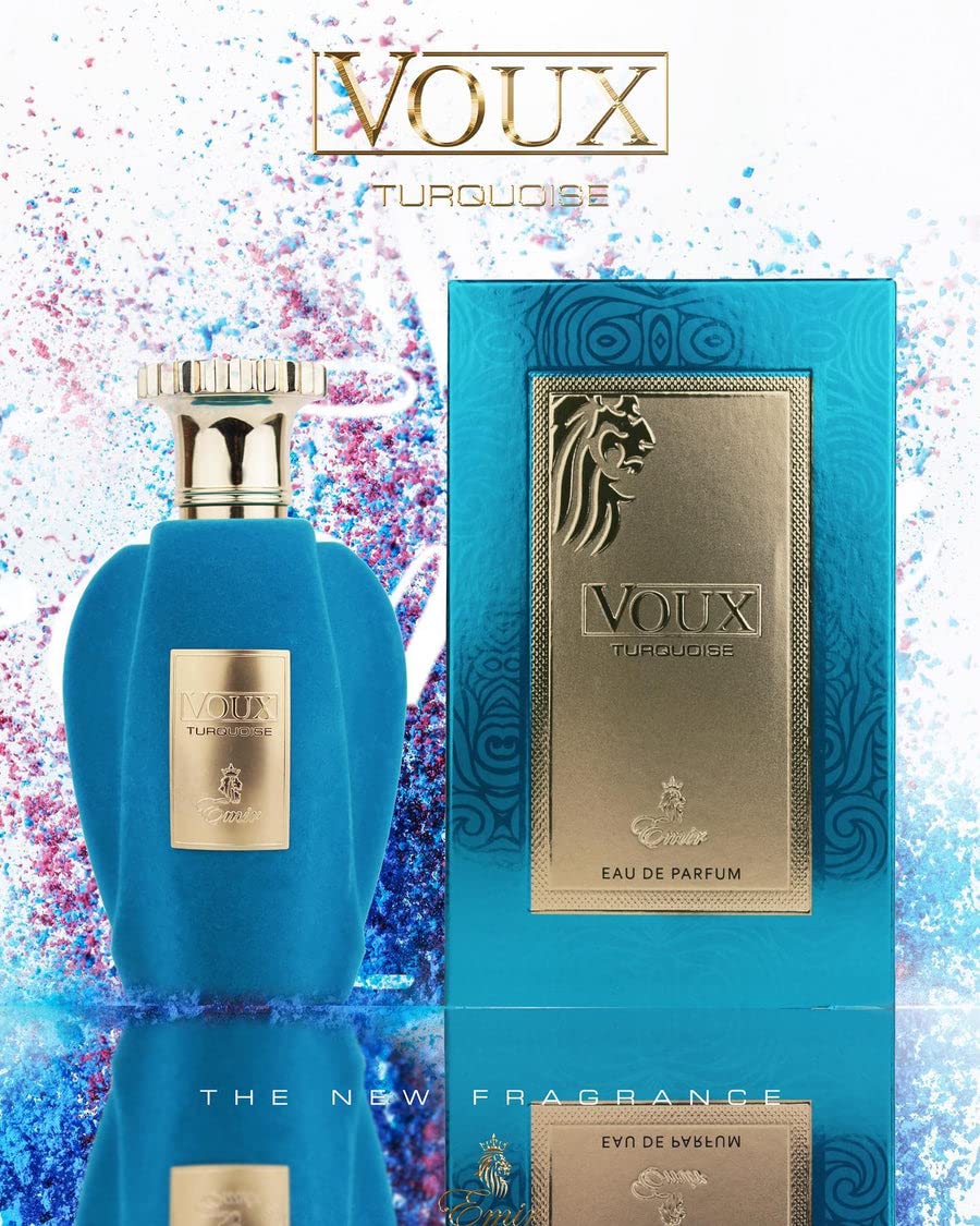 Paris Corner VOUX OUD EMIR 100ml Unisex Fragrance Scent Perfumes (VOUX TURQUOISE)