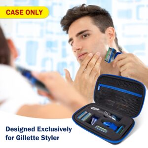 ProCase Hard Travel Case for Man Gillette Styler Beard Trimmer, Father’s Day Carrying Storage Bag for Blade Refills, Charging Cord, Hair Clippers Electric Body Shaver Razor Accessories -Black