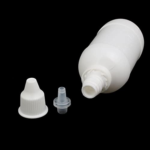 sourcing map PE Plastic Dropping Bottle Squeeze Dropper Storage Container 50ml White