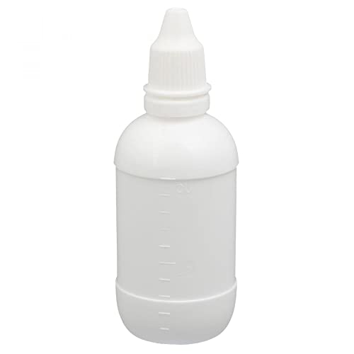 sourcing map PE Plastic Dropping Bottle Squeeze Dropper Storage Container 50ml White