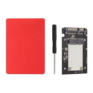 SSD Adapter Enclosure Kit, Aluminum Alloy SSD Adapter Enclosure Stable Durable for Home for Computer for Office Red