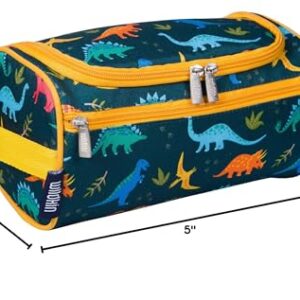 Wildkin Toiletry Bag for Boys, Girls, and Adults, Toiletry Bags Measures 9.5 x 5 x 5 Inches, Multifunctional, Spacious & Ideal Sized for Weekend or Overnight Travel Bag, BPA-free (Jurassic Dinosaurs)