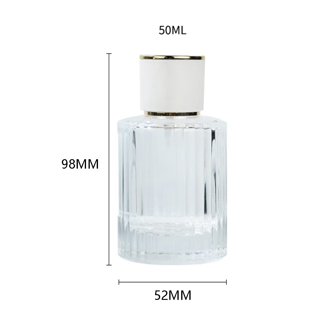 Enslz Perfume Sub-bottling 50ml Glass Spray Cosmetic Replacement BottleS Large Capacity Empty Bottle (50ml)