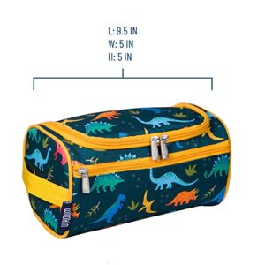 Wildkin Toiletry Bag for Boys, Girls, and Adults, Toiletry Bags Measures 9.5 x 5 x 5 Inches, Multifunctional, Spacious & Ideal Sized for Weekend or Overnight Travel Bag, BPA-free (Jurassic Dinosaurs)