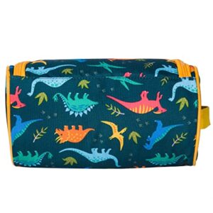 Wildkin Toiletry Bag for Boys, Girls, and Adults, Toiletry Bags Measures 9.5 x 5 x 5 Inches, Multifunctional, Spacious & Ideal Sized for Weekend or Overnight Travel Bag, BPA-free (Jurassic Dinosaurs)