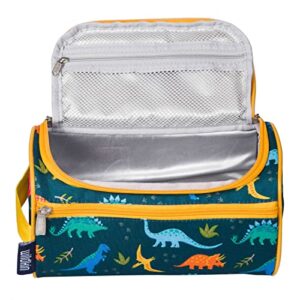 Wildkin Toiletry Bag for Boys, Girls, and Adults, Toiletry Bags Measures 9.5 x 5 x 5 Inches, Multifunctional, Spacious & Ideal Sized for Weekend or Overnight Travel Bag, BPA-free (Jurassic Dinosaurs)