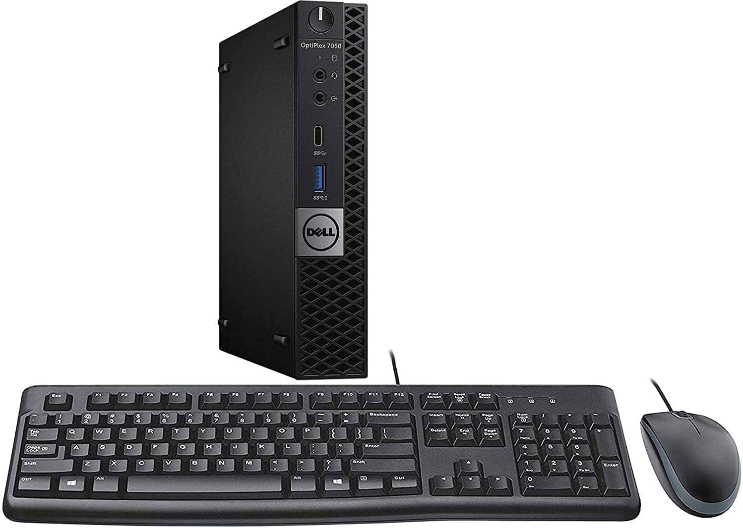 Dell OptiPlex 7050 MFF Intel Core i5-6600T 8GB 128GB Desktop PC Refurbished Window 10 Professional with Keyboard and Mouse (Renewed)