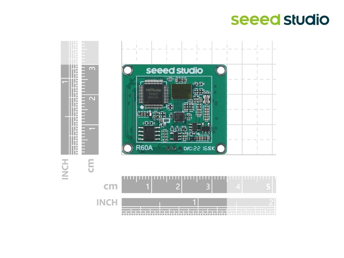 Seeed Studio MR60FDA1 60GHz mmWave Radar Sensor - Fall Detection Module Pro | FMCW | Sync Sense | Privacy Protect | High Stability | Support Secondary Development, Range from 0.4M to 2M.