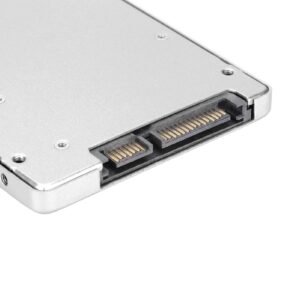 MSATASATA3.0 Hard Drive Adapter Card Ultrathin Aluminum Alloy SSD Adapter Enclosure for Home Office Computers Silver