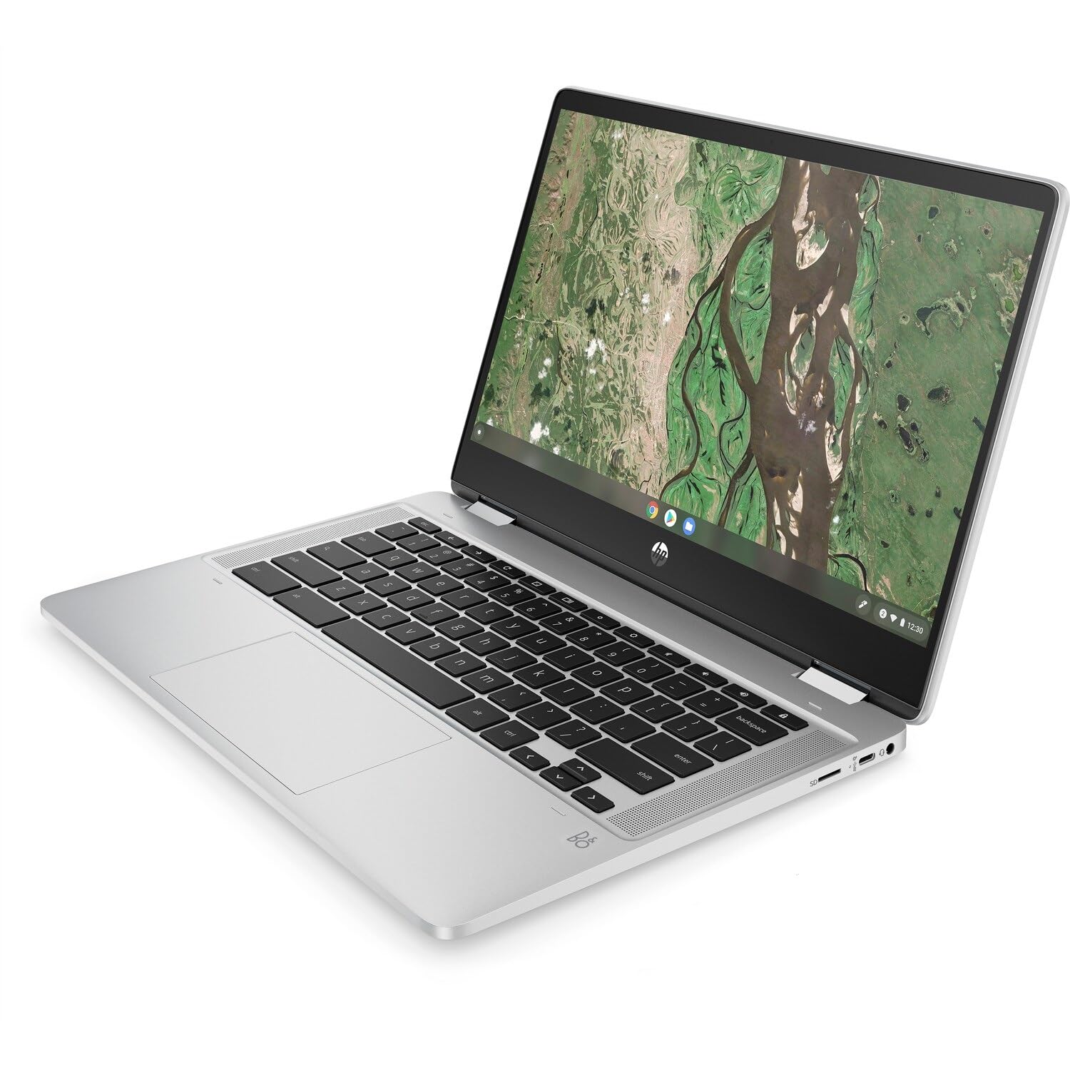 HP Chromebook x360 14b-cb0003ca 14-inch FHD 2-in-1 Touchscreen Laptop Notebook Intel Pentium Silver N6000 8 GB RAM; 128GB eMMC Computer PC Wifi Bluetooth USB C Port Google Chrome OS, Silver (Renewed)