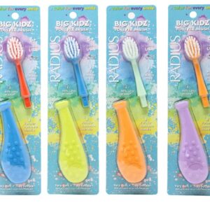 RADIUS Big Kidz Forever Brush with Replaceable Head Toothbrush for Children, 6 Years and Up, BPA Free ADA Accepted for Growing Teeth and Gums - Right and Left Handed, Extra Soft