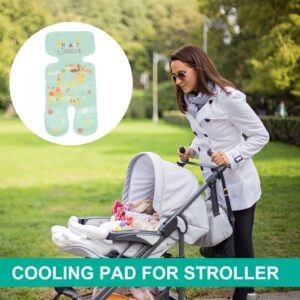 Toddmomy Children Car Cooler Pad Summer Stroller Ice Cooler Mat Baby Cushion for Stroller Newborn Dining Chair (Light Green)