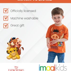 Disney Lion King Simba Pumbaa Nala Infant Baby Boys 4 Pack Graphic T-Shirts Lion King 18 Months