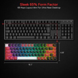 Redragon K631 PRO 60% Keyboard M711 Gaming Mouse Bundle