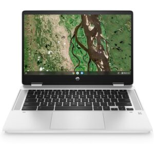 hp chromebook x360 14b-cb0003ca 14-inch fhd 2-in-1 touchscreen laptop notebook intel pentium silver n6000 8 gb ram; 128gb emmc computer pc wifi bluetooth usb c port google chrome os, silver (renewed)