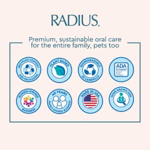 RADIUS Big Kidz Forever Brush Replacement Heads for Children, 6 Years and Up, BPA Free ADA Accepted for Growing Teeth and Gums, 2 Heads - Extra Soft