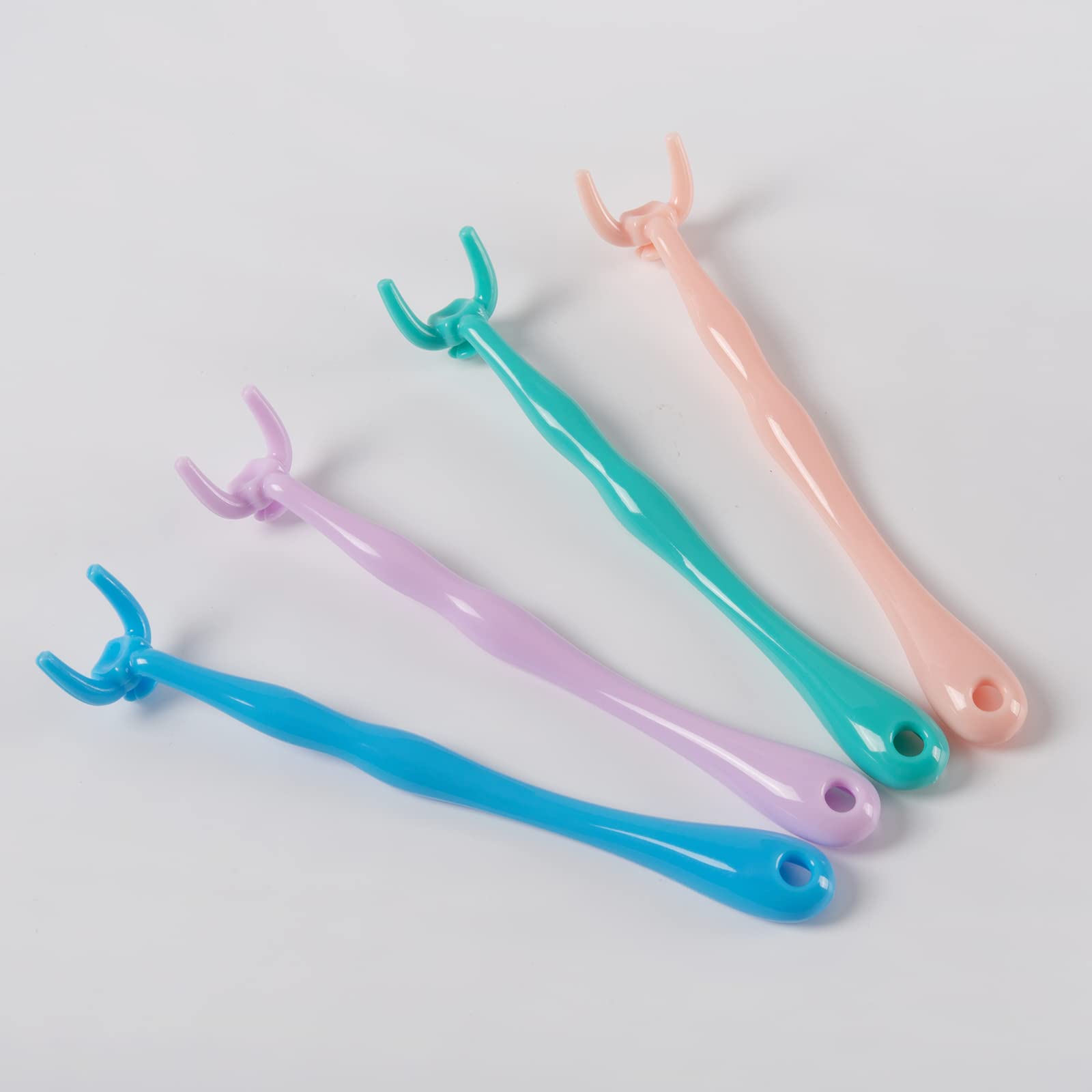 Reusable NO-Waste Dental Floss Handle 2 Counts for Adults and Kids Teeth Cleaning Interdental Brush Unflavored Floss Picks Colorful Design floas Holder Flosser