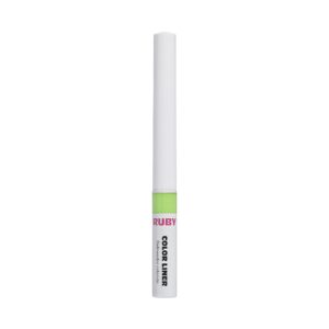 Ruby Kisses Color Liquid Eyeliner Water Resistant Long Lasting Eyeliner 3 ml (0.10 fl.oz.) (Neon Green)