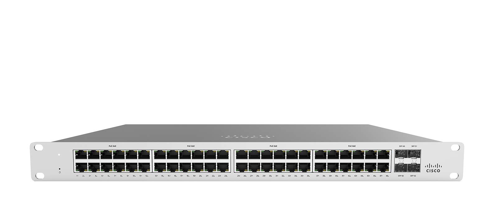 Cisco Meraki MS120-48LP-HW 48-Port Gigabit PoE+ Cloud Managed Switch [Unclaimed - No License] (Renewed)