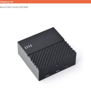 FriendlyElec Nanopi R4S Mini Router OpenWRT with Dual-Gbps Ethernet Ports 4GB LPDDR4 Based in RK3399 Soc for IOT NAS Smart Home Gateway (Without MAC Chip)