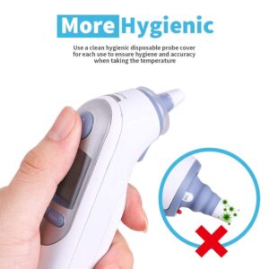 500pcs Ear Thermometer Probe Covers,Ear Thermometer Covers,Thermometer Ear Covers Compatible for All Braun Thermometer Ear Covers Disposable Covers