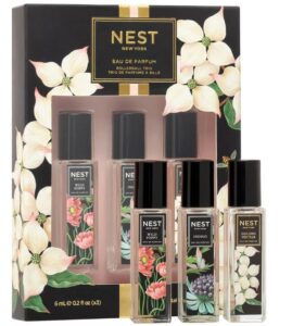 nest new york rollerball trio womens perfume includes wild poppy, golden nectar, indigo eau de parfum (3 x 0.2 ounce)