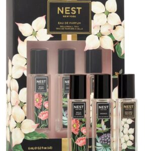 Nest New York Rollerball Trio Womens Perfume Includes Wild Poppy, Golden Nectar, Indigo Eau De Parfum (3 X 0.2 Ounce)