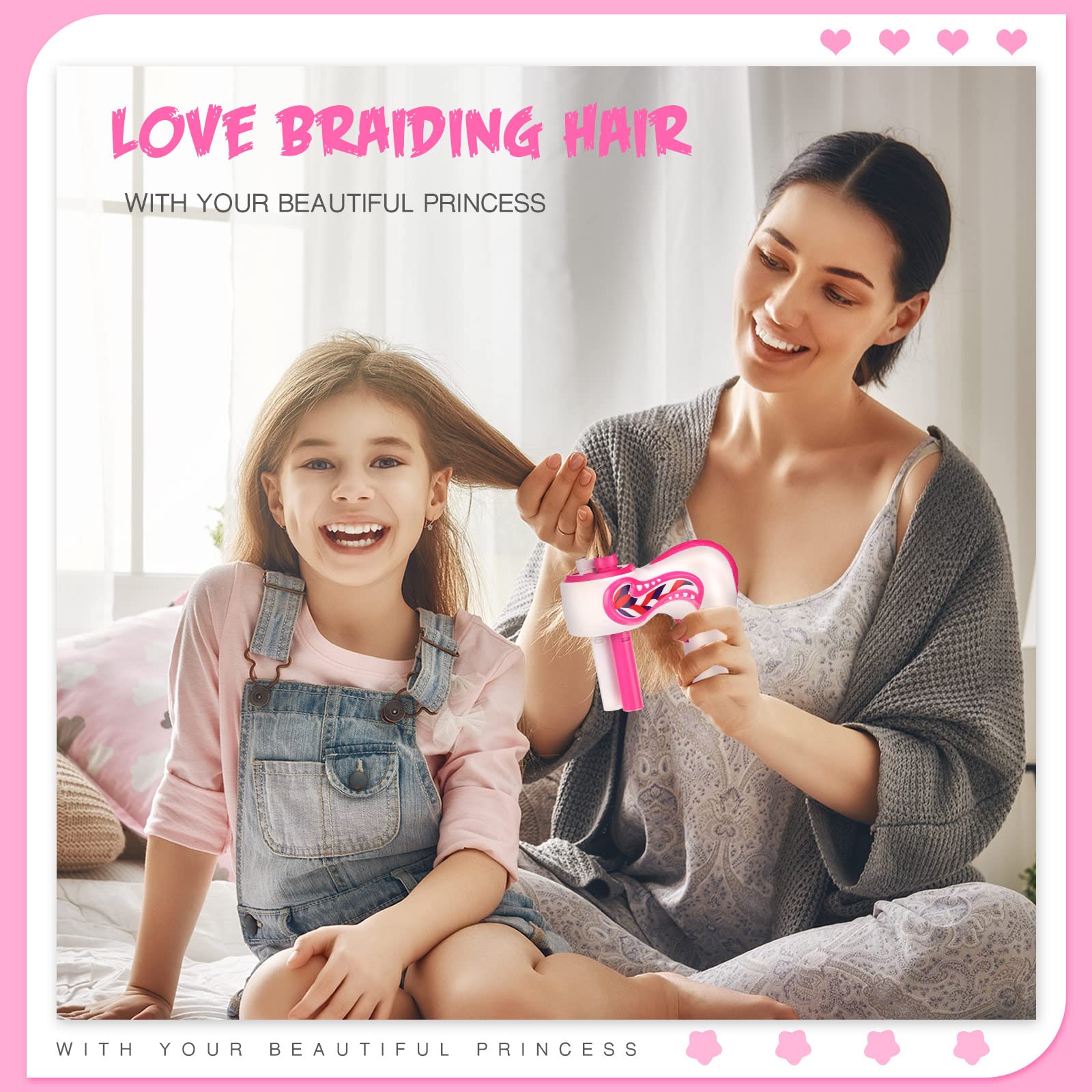 Zhehao Electric Hair Braider - Automatic Portable Hair Twister Device for Kids, Teen Girls and DIY Hair Styling/Salon, Batteries Not Included