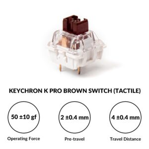 Keychron V6 Wired Custom Mechanical Keyboard Knob Version, Full-size QMK/VIA Programmable Macro with Hot-swappable Keychron K Pro Brown Switch Compatible with Mac Windows Linux Black (Non-Transparent)