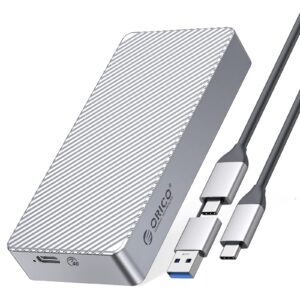 orico 40gbps m.2 nvme ssd enclosure usb4 pcie3.0x4 usb-c aluminum adapter, upgraded nvme pcie 2280 m-key external m2 solid state drive enclosure, compatible thunderbolt 3/4 usb3.2/3.1/3.0/ type c