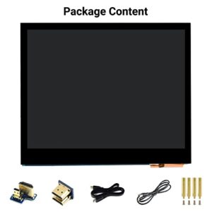 Waveshare 3.5inch HDMI LCD, Compatible with Raspberry Pi 5/4B/3B/Zero/Zero W/Zero 2W/Pico/Pico W/Pico WH, Capacitive Touch IPS LCD Display, 640×480, Audio Jack