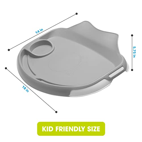 Ginsey Tidy Table Activity and Meal Tray, Grey - Portable Meal Tray, Activity Tray, Kids Activity Tray